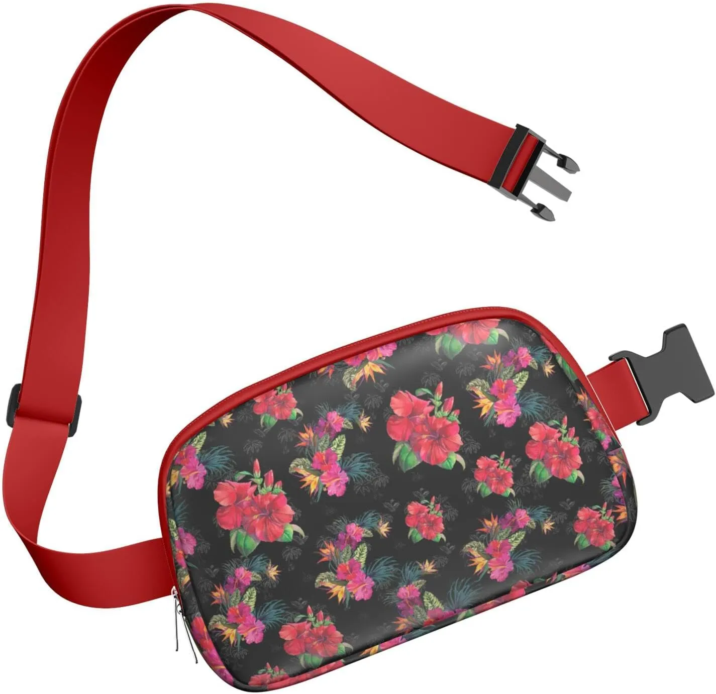 Fanny Pack for Women,Mini Waterproof Floral theme Belt Bag,Fashionable Crossbody,Cute Everywhere Belt Bags Fanny Pack for Hiking,Travel.