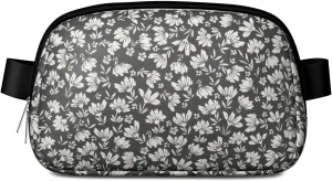 Fanny Pack for Women,Mini Waterproof Floral theme Belt Bag,Fashionable Crossbody,Cute Everywhere Belt Bags Fanny Pack for Hiking,Travel.