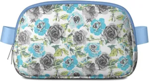 Fanny Pack for Women,Mini Waterproof Floral theme Belt Bag,Fashionable Crossbody,Cute Everywhere Belt Bags Fanny Pack for Hiking,Travel.