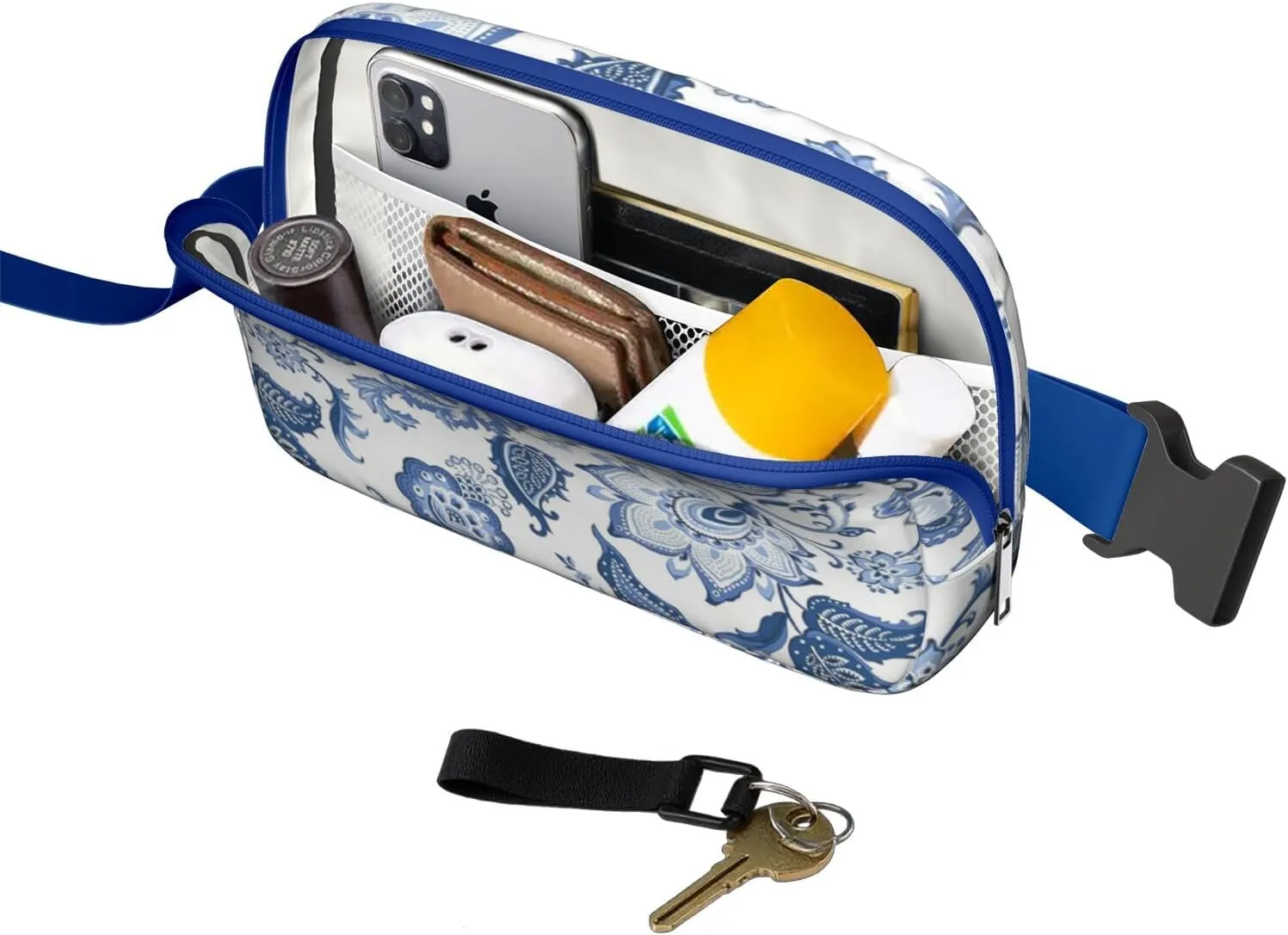 Fanny Pack for Women,Mini Waterproof Floral theme Belt Bag,Fashionable Crossbody,Cute Everywhere Belt Bags Fanny Pack for Hiking,Travel.