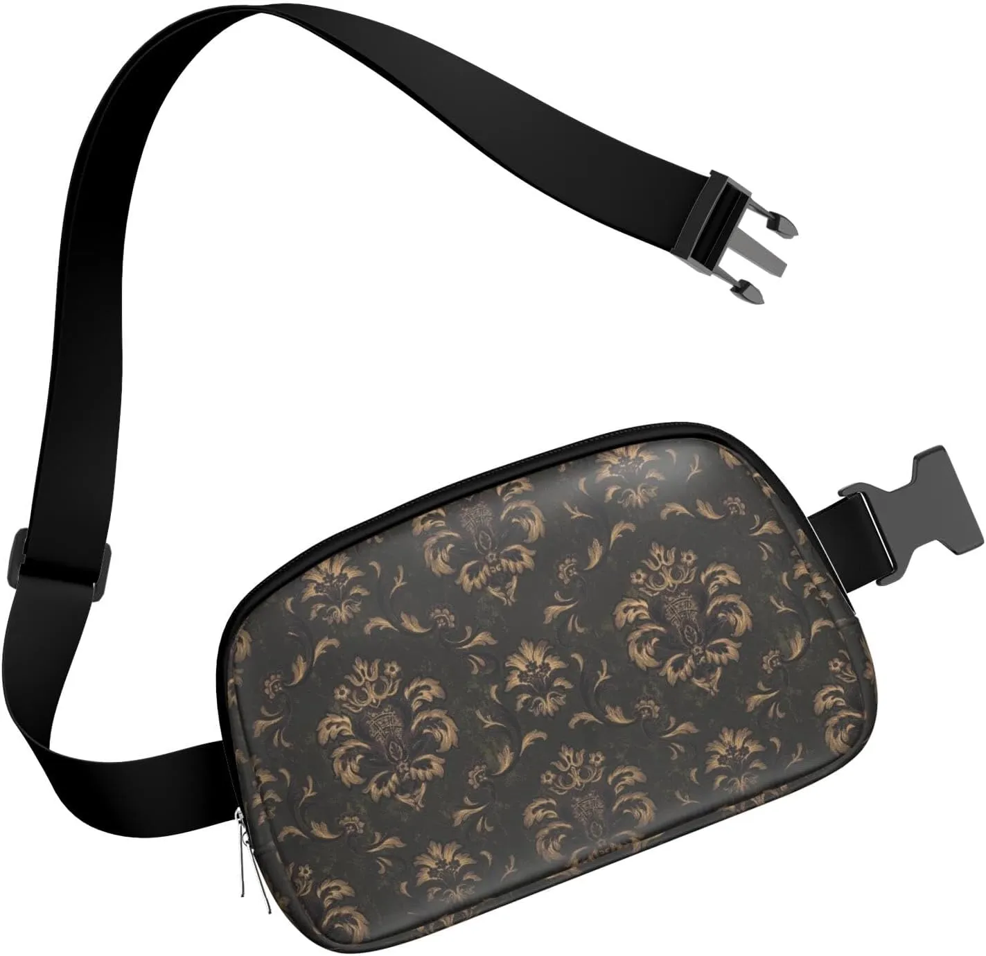Fanny Pack for Women,Mini Waterproof Floral theme Belt Bag,Fashionable Crossbody,Cute Everywhere Belt Bags Fanny Pack for Hiking,Travel.