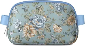 Fanny Pack for Women,Mini Waterproof Floral theme Belt Bag,Fashionable Crossbody,Cute Everywhere Belt Bags Fanny Pack for Hiking,Travel.