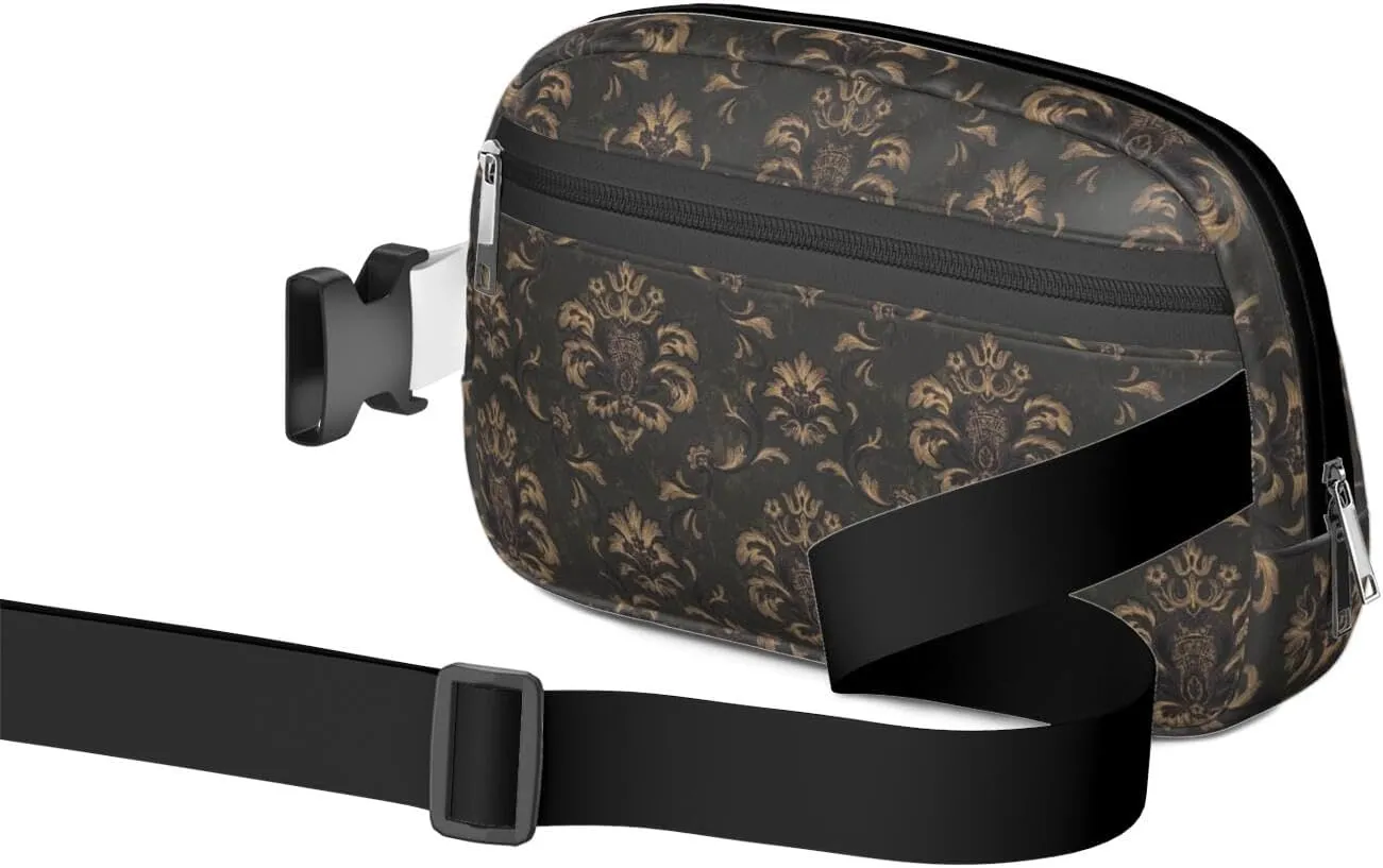 Fanny Pack for Women,Mini Waterproof Floral theme Belt Bag,Fashionable Crossbody,Cute Everywhere Belt Bags Fanny Pack for Hiking,Travel.