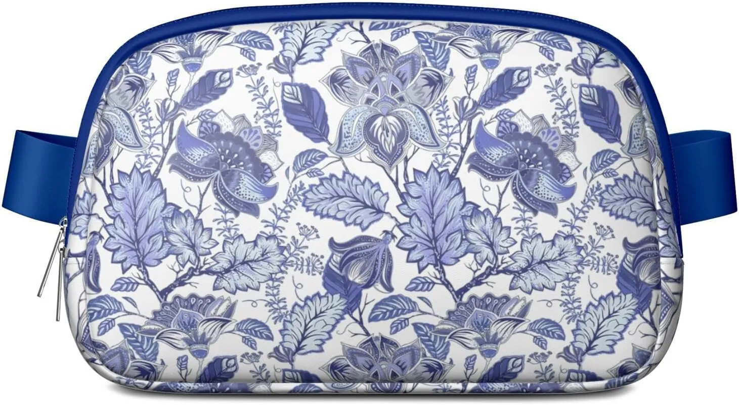 Fanny Pack for Women,Mini Waterproof Floral theme Belt Bag,Fashionable Crossbody,Cute Everywhere Belt Bags Fanny Pack for Hiking,Travel.