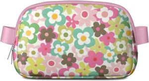 Fanny Pack for Women,Mini Waterproof Floral theme Belt Bag,Fashionable Crossbody,Cute Everywhere Belt Bags Fanny Pack for Hiking,Travel.