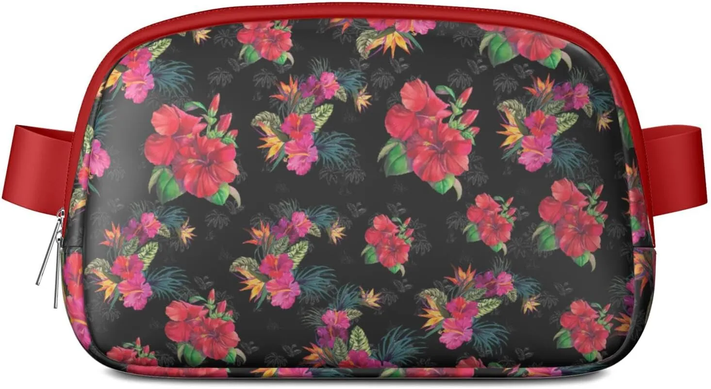 Fanny Pack for Women,Mini Waterproof Floral theme Belt Bag,Fashionable Crossbody,Cute Everywhere Belt Bags Fanny Pack for Hiking,Travel.