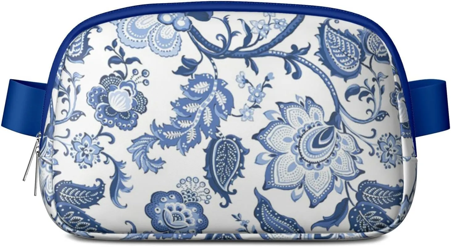 Fanny Pack for Women,Mini Waterproof Floral theme Belt Bag,Fashionable Crossbody,Cute Everywhere Belt Bags Fanny Pack for Hiking,Travel.