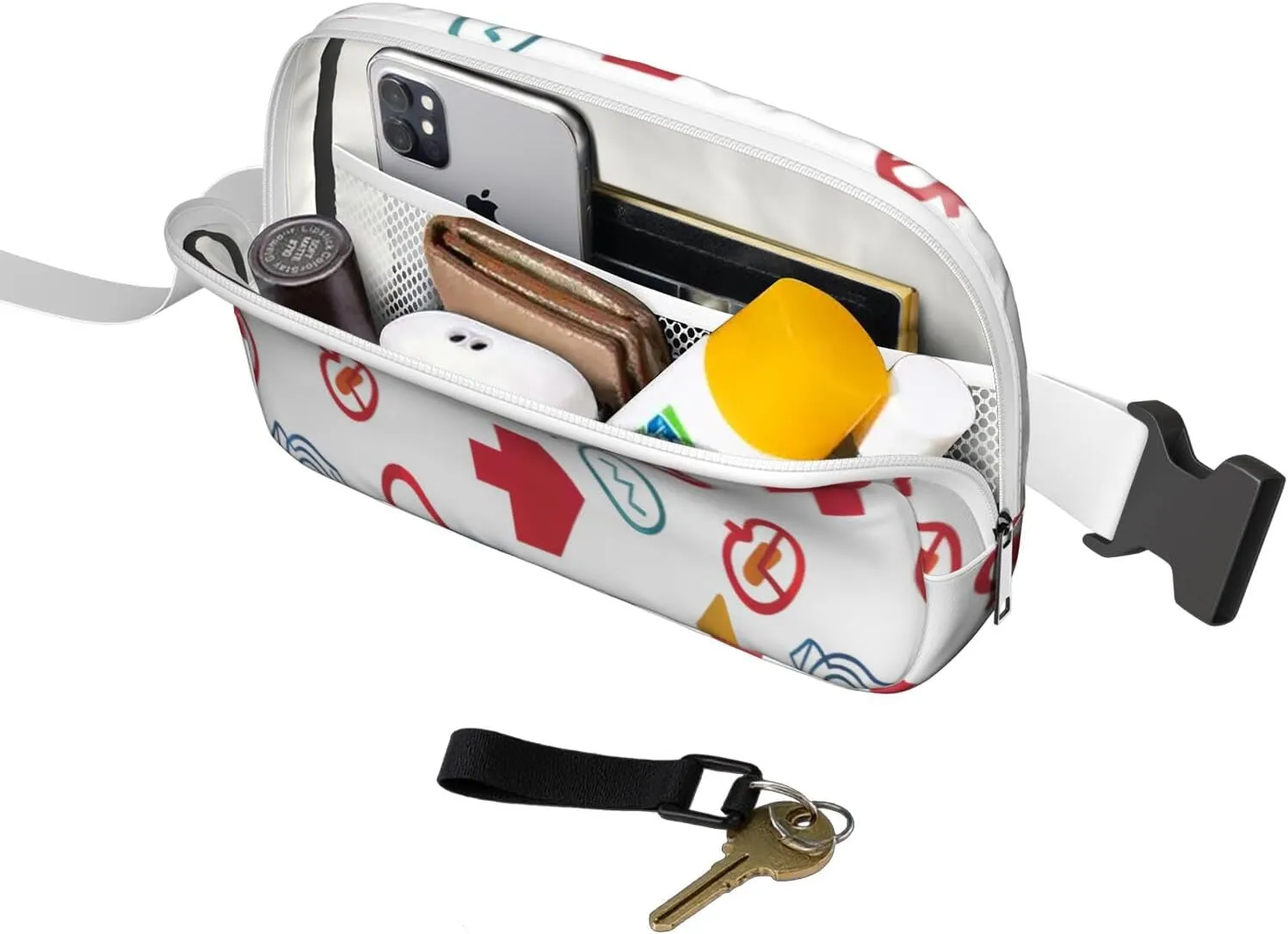 Fanny Pack for Women,Mini Waterproof Nurse theme Belt Bag,Fashionable Crossbody,Cute Everywhere Belt Bags Fanny Pack for Hiking, Travel.