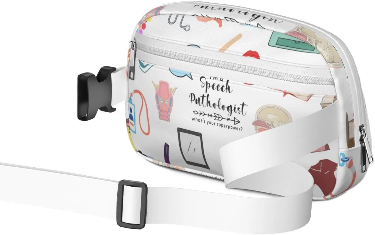 Fanny Pack for Women,Mini Waterproof Nurse theme Belt Bag,Fashionable Crossbody,Cute Everywhere Belt Bags Fanny Pack for Hiking, Travel.