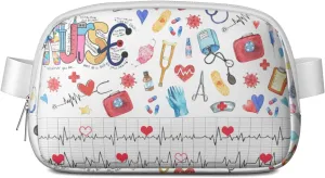 Fanny Pack for Women,Mini Waterproof Nurse theme Belt Bag,Fashionable Crossbody,Cute Everywhere Belt Bags Fanny Pack for Hiking, Travel.