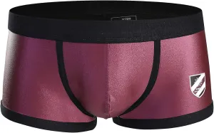 Fashion imitation leather men's underwear boxer shorts fitness pants, swimwear B1167