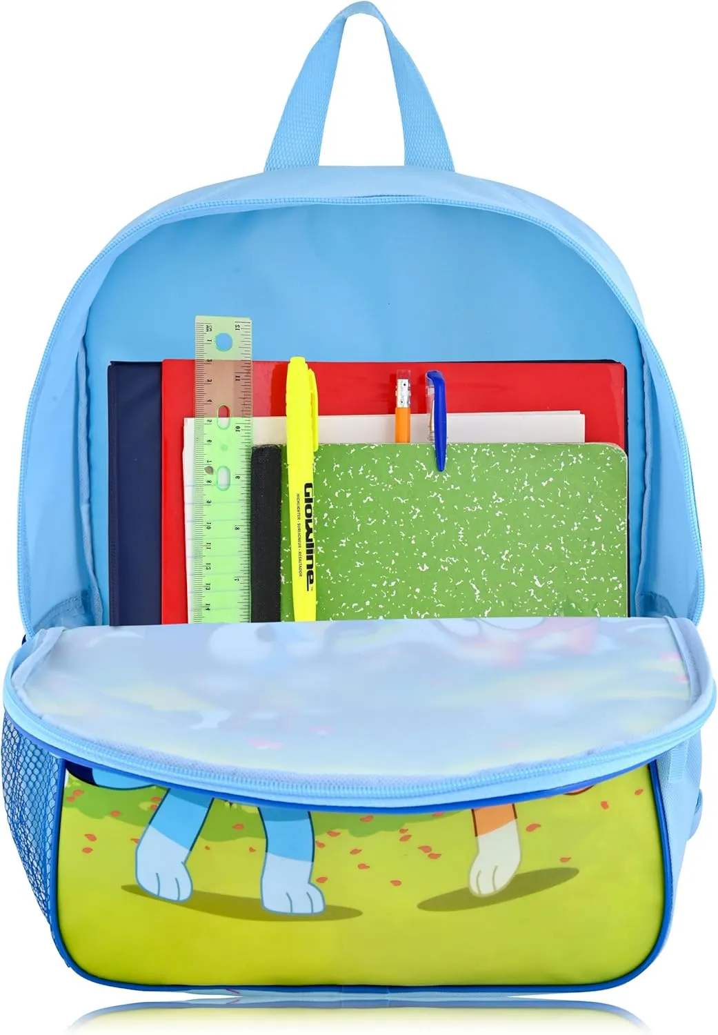Fast Forward Bluey Backpack with Lunch Box for Kids | Insulated Lunch Bag for Boys, Girls, Toddlers | Backpack for School and Reusable Lunchbox