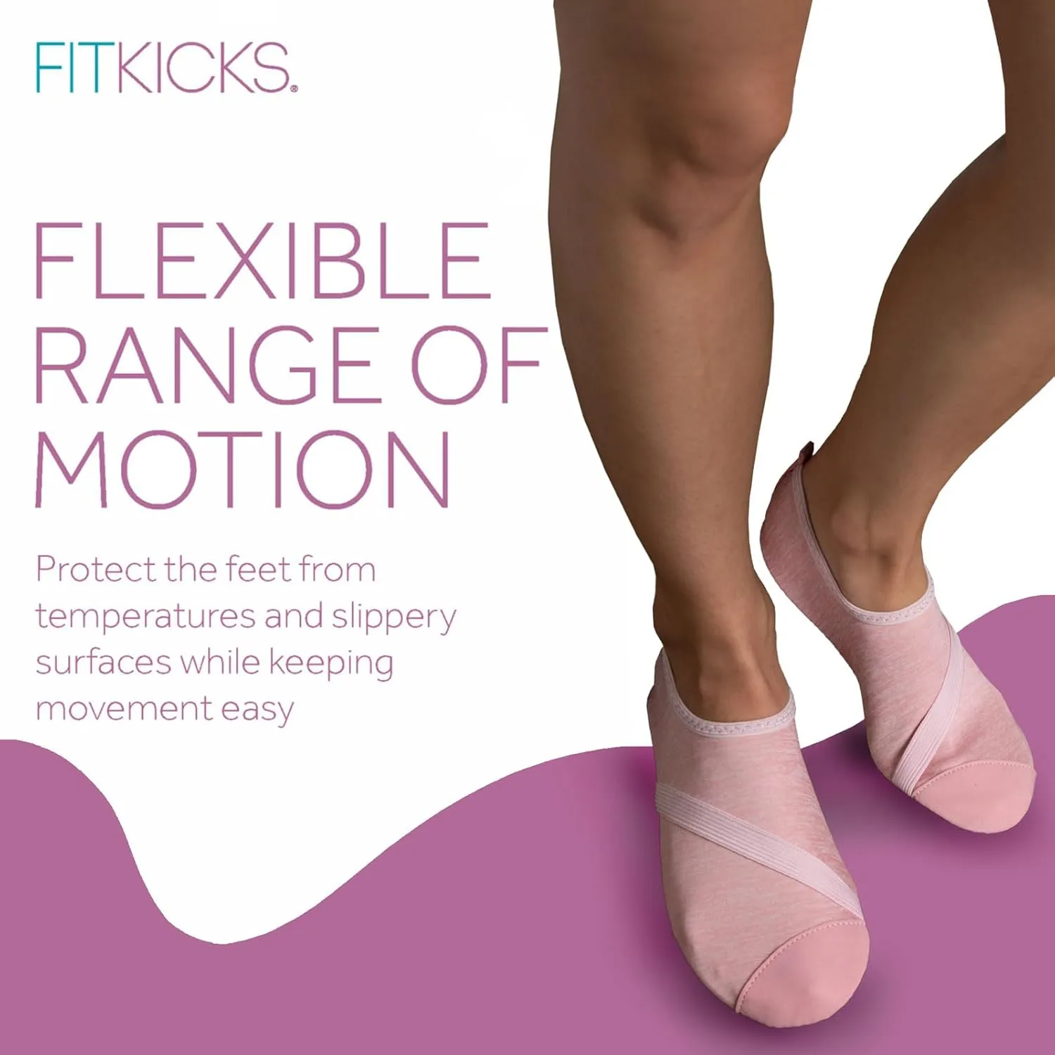 FITKICKS Original Women's Foldable Active Lifestyle Minimalist Footwear Barefoot Yoga Sporty Water Shoes