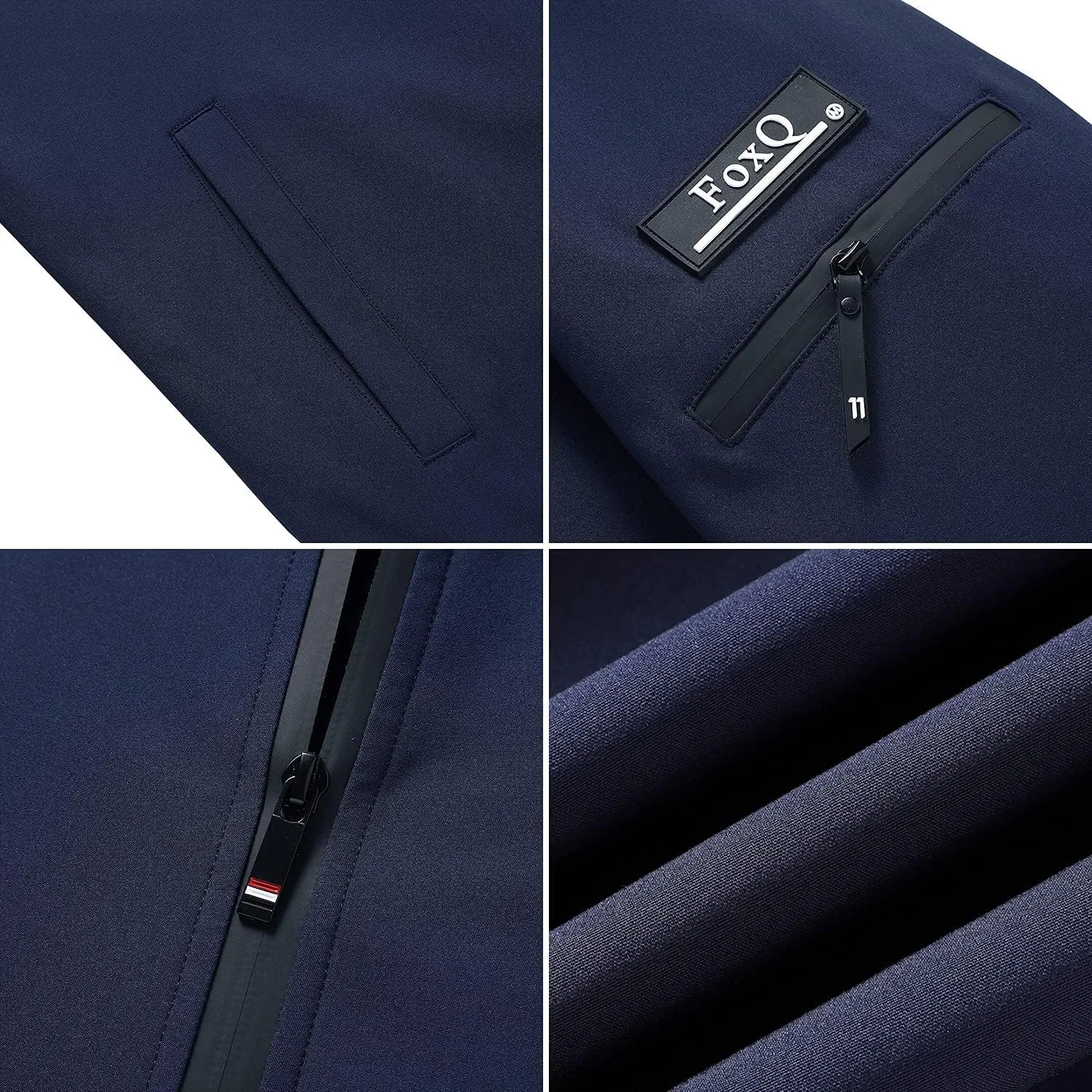 FoxQ Men's Bomber Jacket Lightweight, Slim Fit Sportswear Daily Casual Style with a Sporty Edge