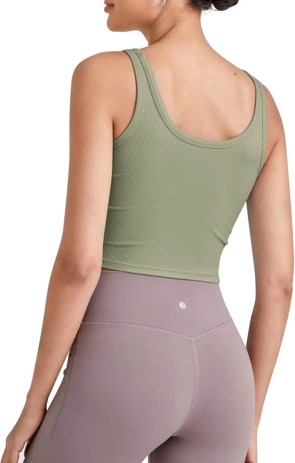 G4Free Workout Tank Tops for Women Slim Fitted U Neck Ribbed Athletic Gym Yoga Cropped Tanks Summer Casual