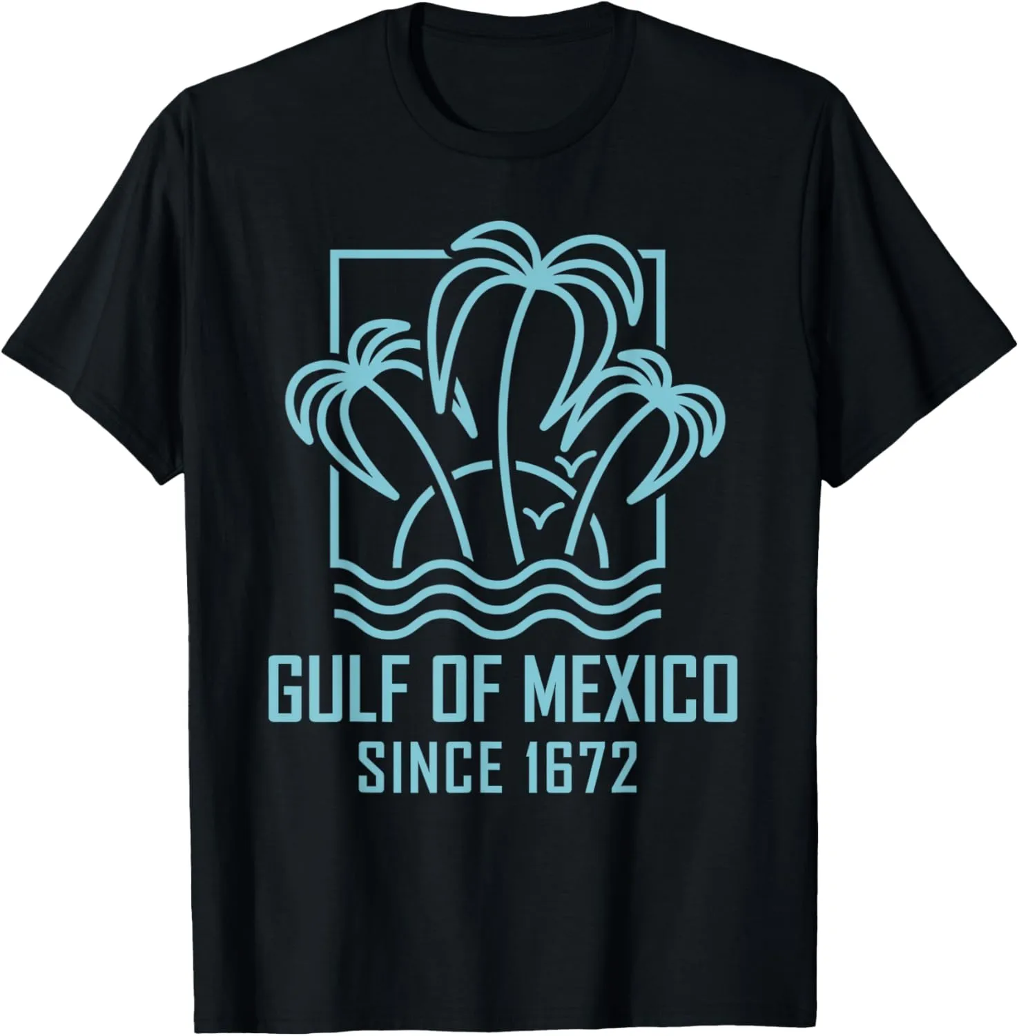Gulf of Mexico Since 1672 Retro Vintage Sunset's Beach T-Shirt