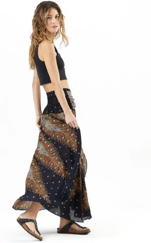 Happy Trunks Long Skirts for Women Boho Clothes for Women Maxi Skirt Hippie Gypsy Bohemian Floral Printed
