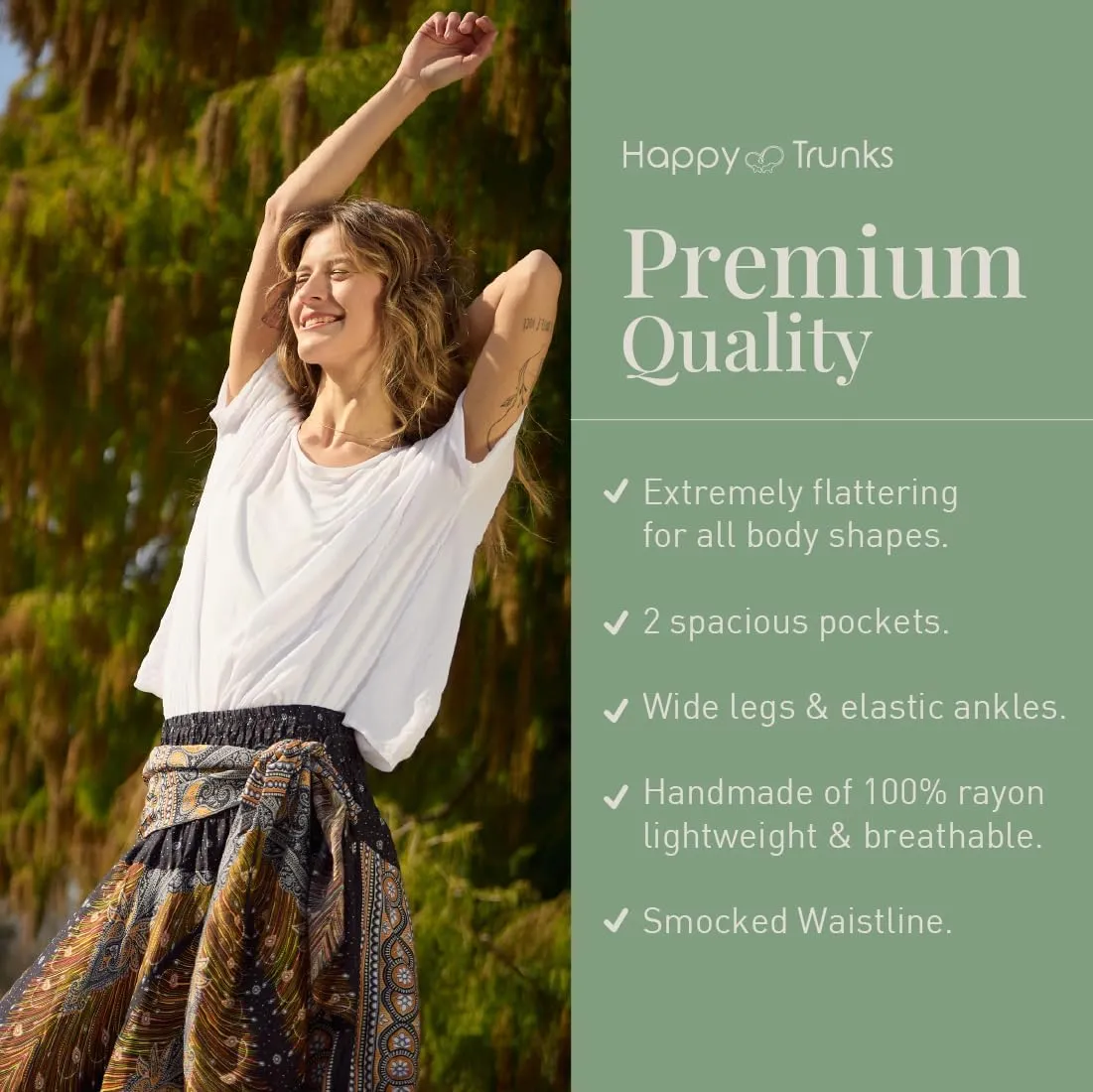 Happy Trunks Long Skirts for Women Boho Clothes for Women Maxi Skirt Hippie Gypsy Bohemian Floral Printed