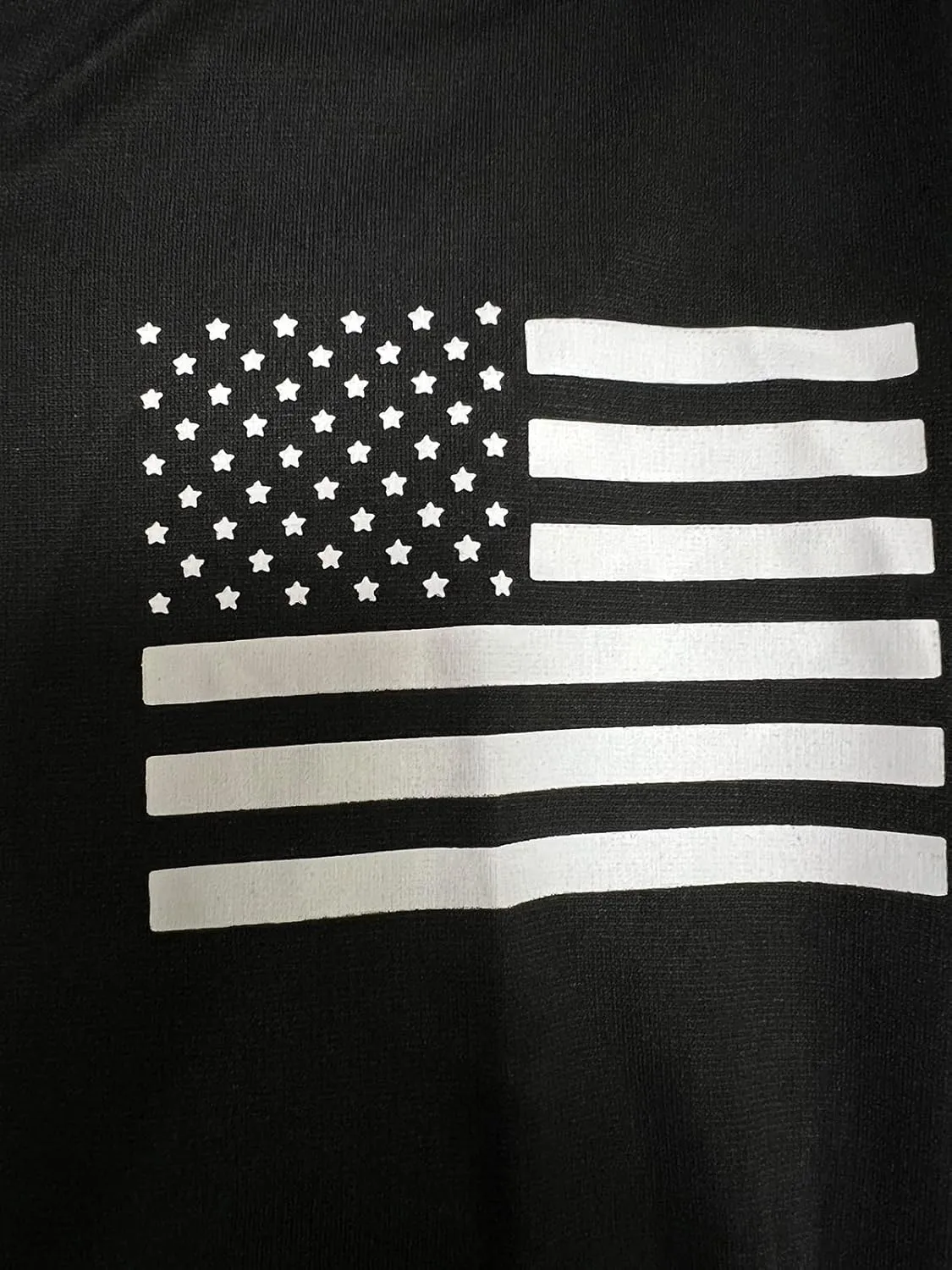 HARGLESMAN Mens American Flag Long Sleeve Polo Shirt