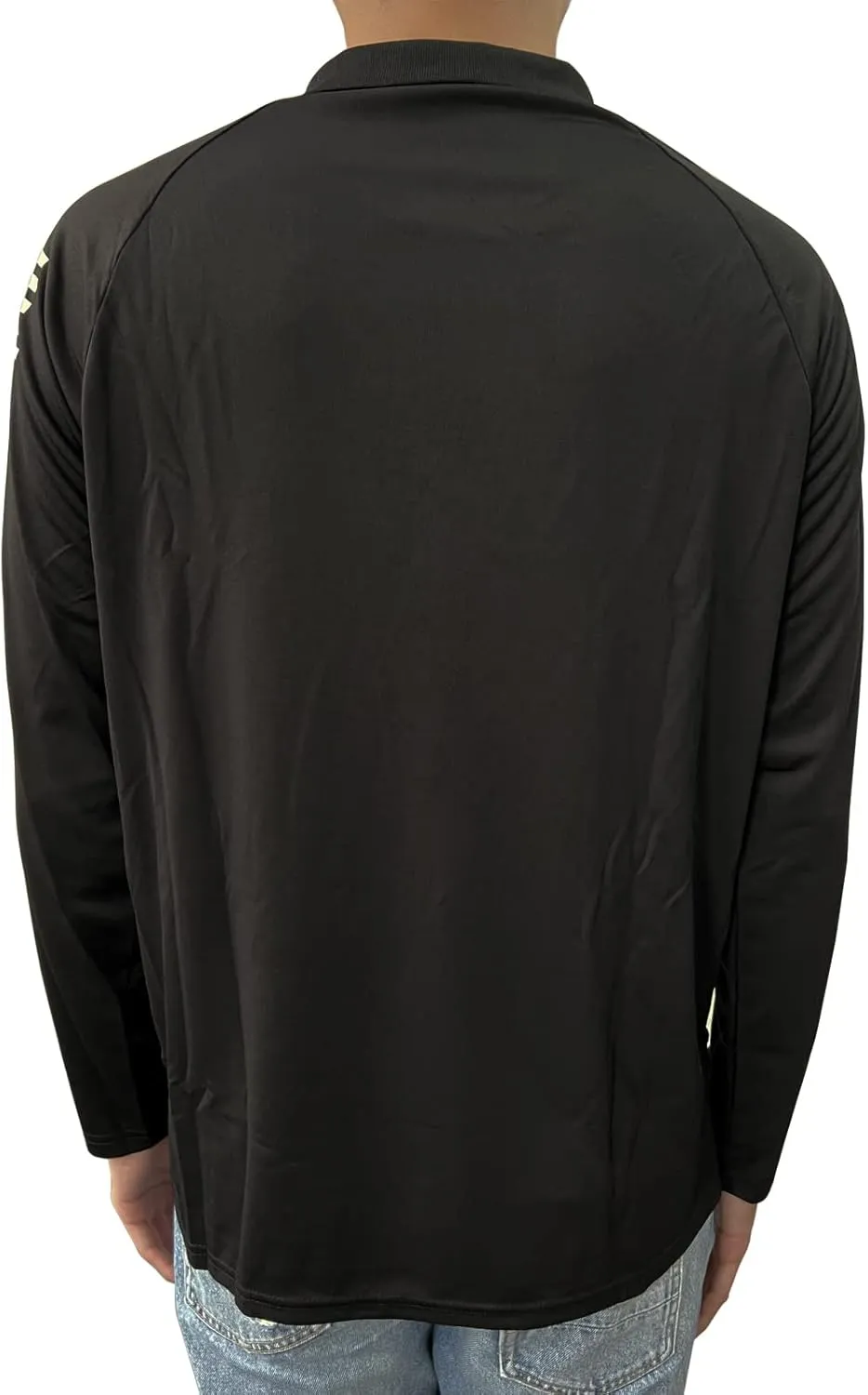 HARGLESMAN Mens American Flag Long Sleeve Polo Shirt