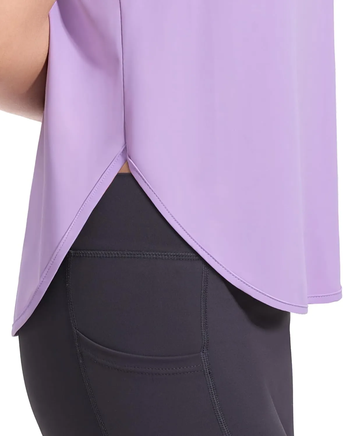 HASMES Girls Tank Tops Quick Dry Athletic Top Cute Sleeveless Shirts Dance Yoga Workout Tops