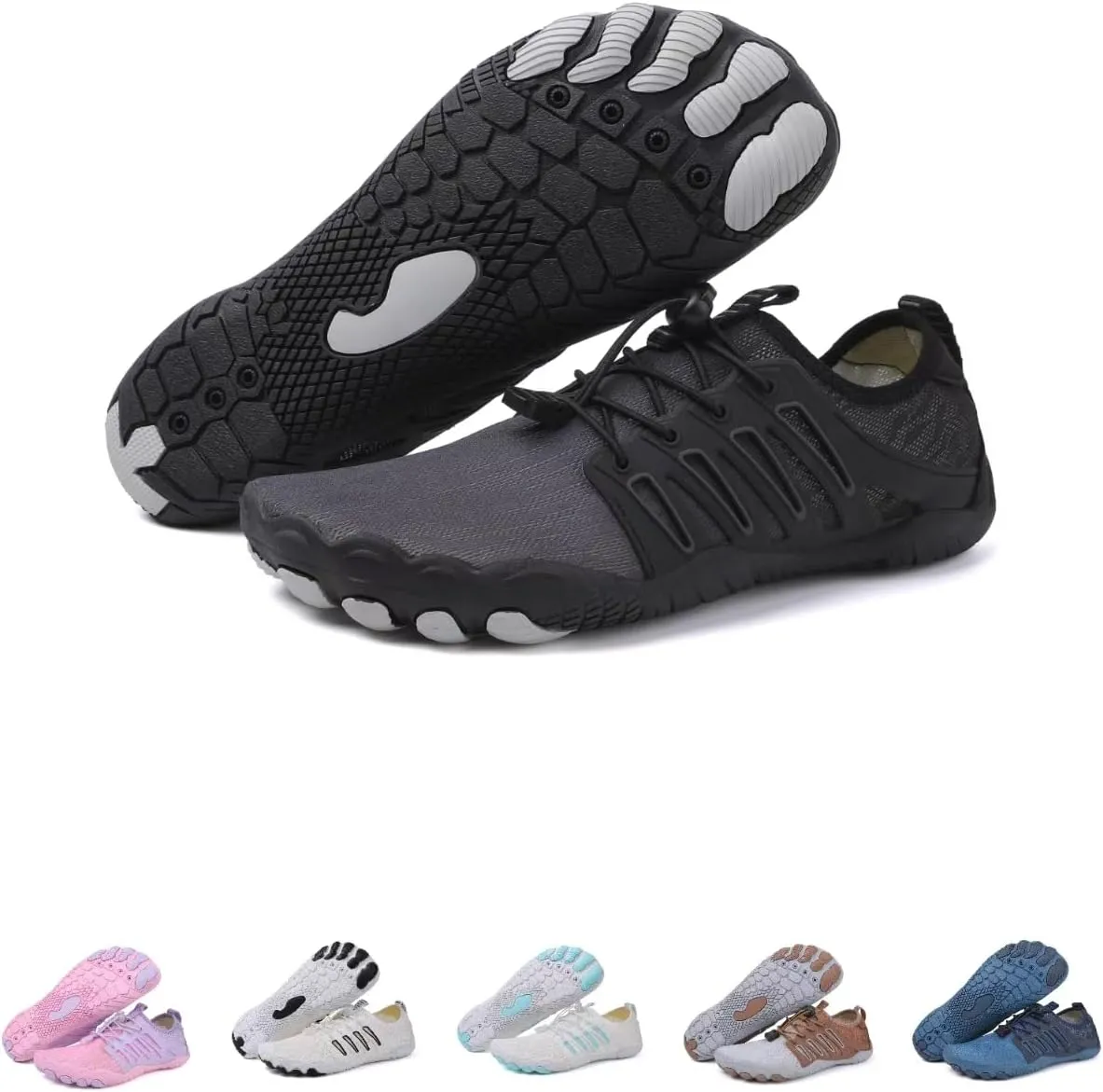 Hike Barefoot Shoes Women,2025 New Hiking Barefoot Shoes for Women Men , Breathable & Non-Slip Athletic Footwear, comfortable breathable zero-drop trail running shoes, Water Shoes Women Men quick-drying non-slip wide-toe box water shoes