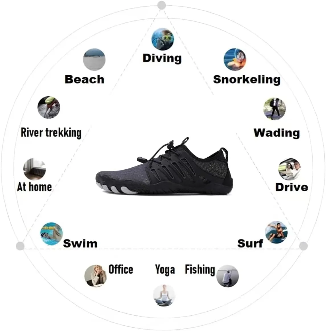 Hike Barefoot Shoes Women,2025 New Hiking Barefoot Shoes for Women Men , Breathable & Non-Slip Athletic Footwear, comfortable breathable zero-drop trail running shoes, Water Shoes Women Men quick-drying non-slip wide-toe box water shoes