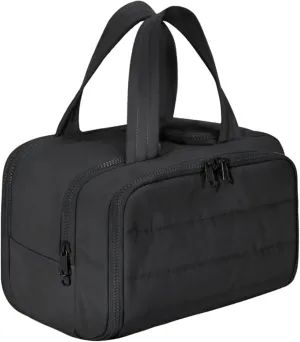 Humidity Travel Cosmetic Bag, Humidity Large Capacity Wide Open Travel Cosmetic Bag, 0.6lb Lightweight, for Womentraveling, EssentialsToiletries (Black)
