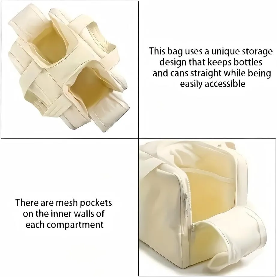 Humidity Travel Cosmetic BagHumidityt Large Capacity Wide-Open Travel Cosmetic Bag0.6lb Ultra Lightweight Toiletries Bag with Handle for Accessories, Essentials (beige)