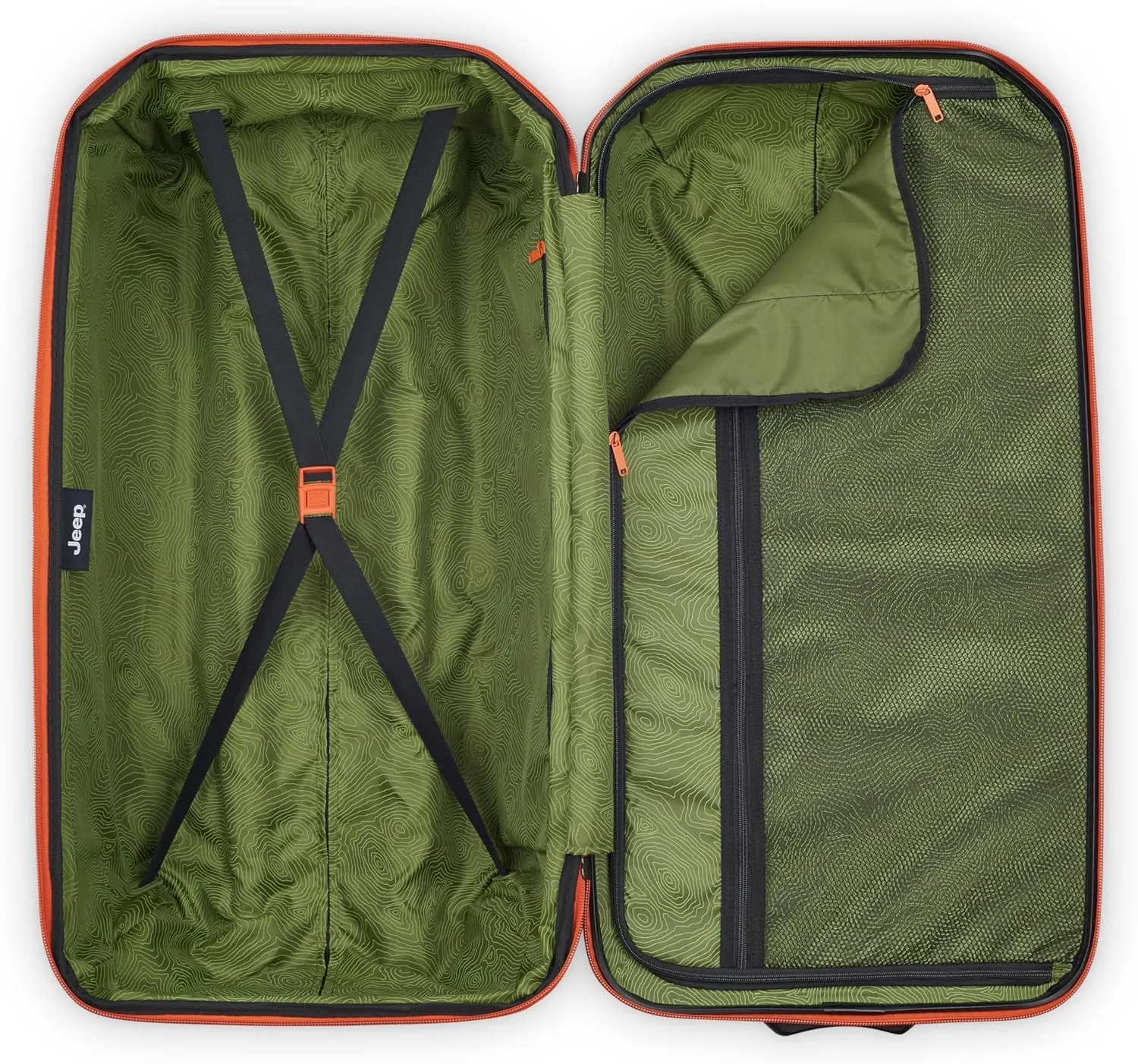 Jeep JH003B Hardside Expandable Luggage with Two Wheels