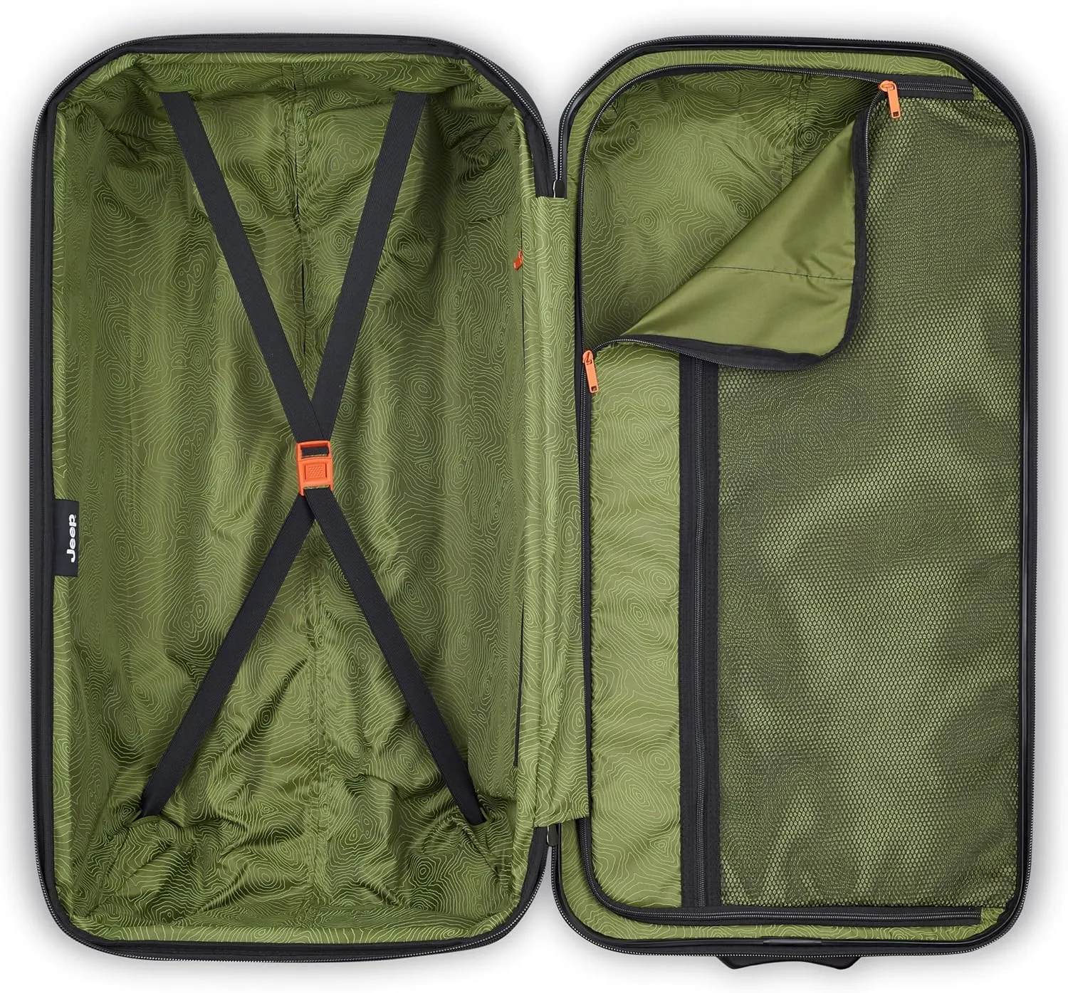 Jeep JH003B Hardside Expandable Luggage with Two Wheels
