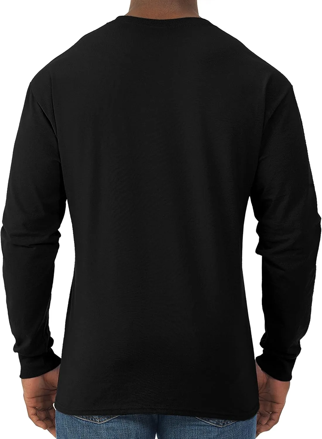 Jerzees Men's Dri-Power Cotton Blend Long Sleeve Tees, Moisture Wicking, Odor Protection, UPF 30 , Sizes S-3x