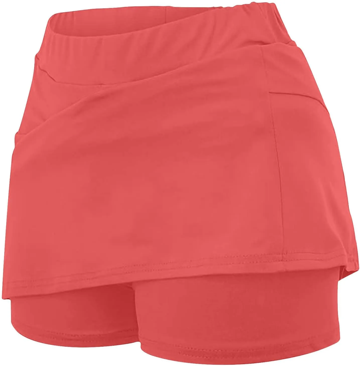 JIEMUXIU Skorts for Woman Tummy Control Plus Size Skorts High Waist Athletic Sports Pants Skirt Casual Summer Tennis Skirts
