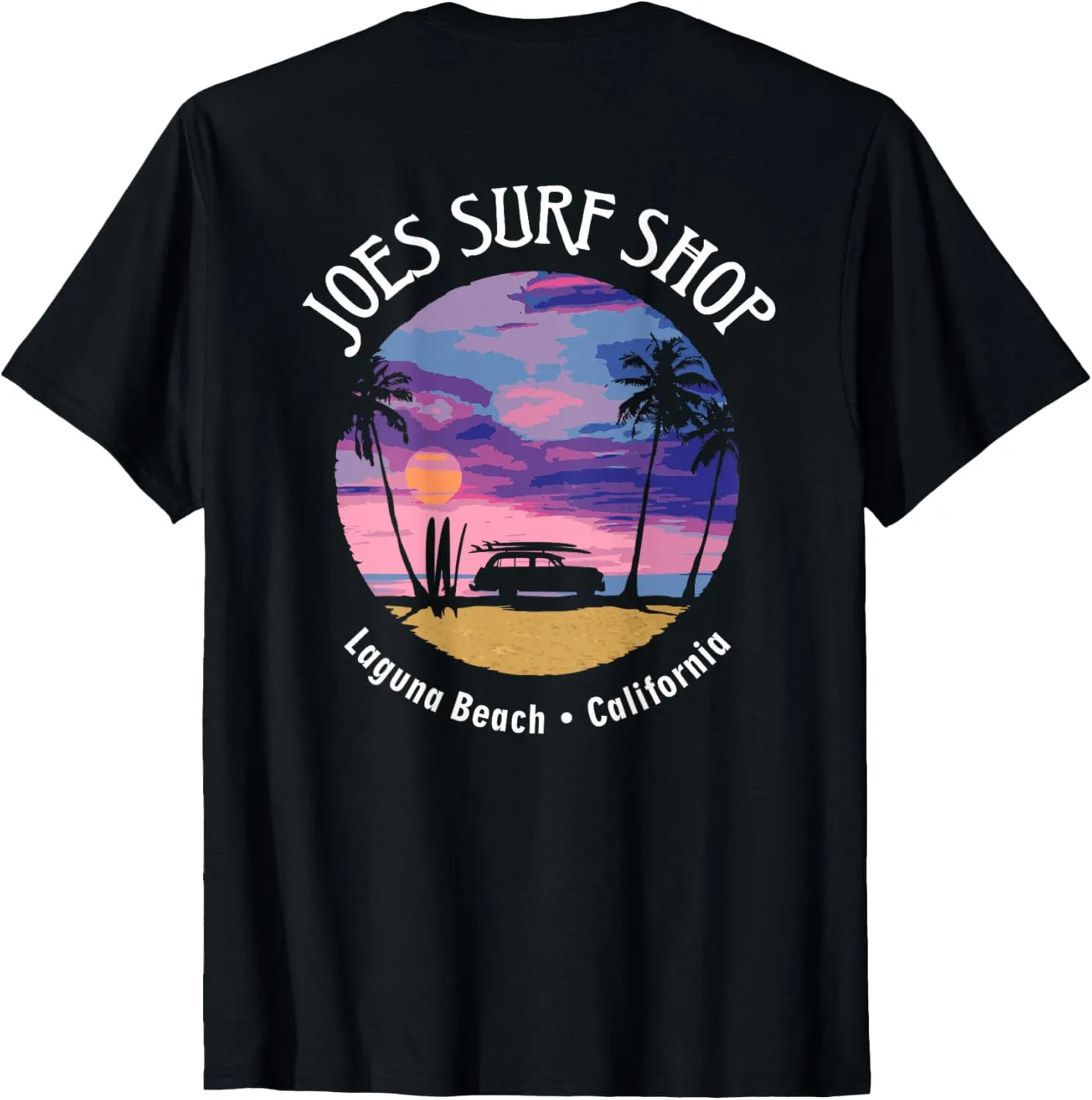 Joe's Surf Vintage Sunset Logo Graphic T-Shirt