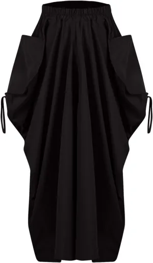 Juniors Skirts for Women Maxi Long Midi Knee High Boho Ruched High Cut Basic Skirts 2025 Trendy Y2K