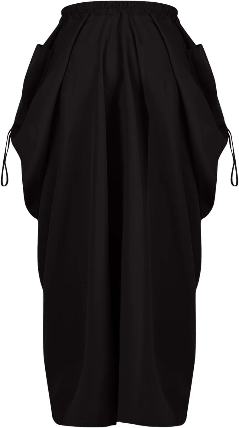 Juniors Skirts for Women Maxi Long Midi Knee High Boho Ruched High Cut Basic Skirts 2025 Trendy Y2K