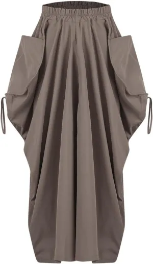 Juniors Skirts for Women Maxi Long Midi Knee High Boho Ruched High Cut Basic Skirts 2025 Trendy Y2K