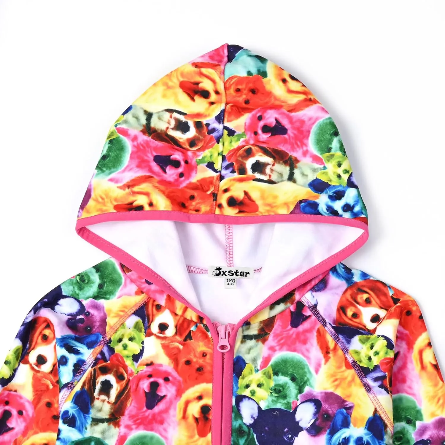 Jxstar Girls Zip-Up Hoodie Kids Fall Winter Warm Sweatshirt Polar Fleece Clothes with Pockets