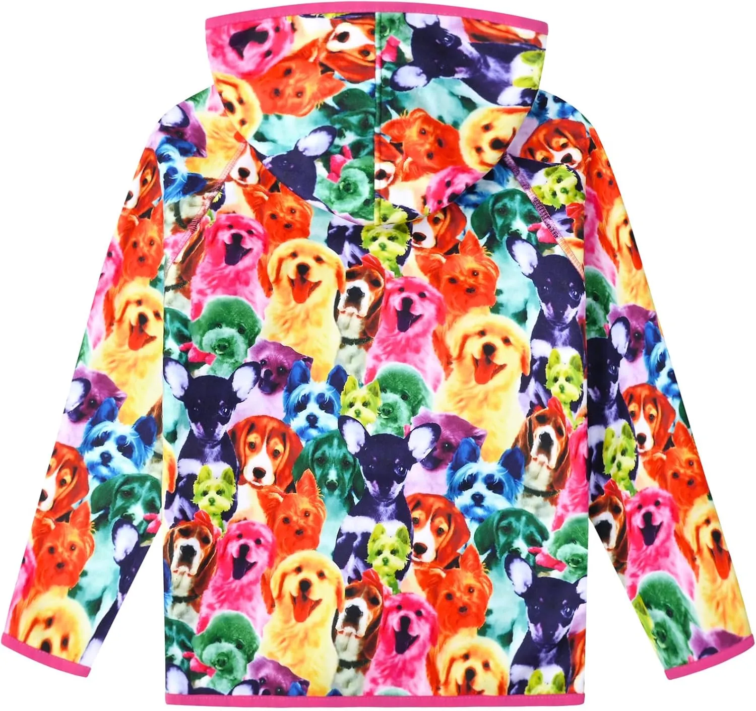 Jxstar Girls Zip-Up Hoodie Kids Fall Winter Warm Sweatshirt Polar Fleece Clothes with Pockets