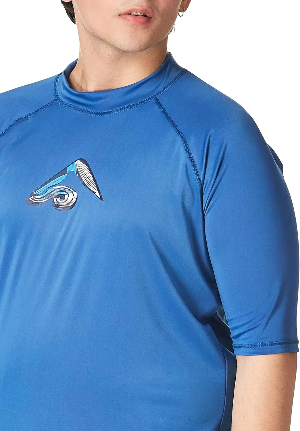 Kanu Surf Mercury Rashguard for Men UPF 50  Sun Protection Swim Shirts Rash Guard for Men