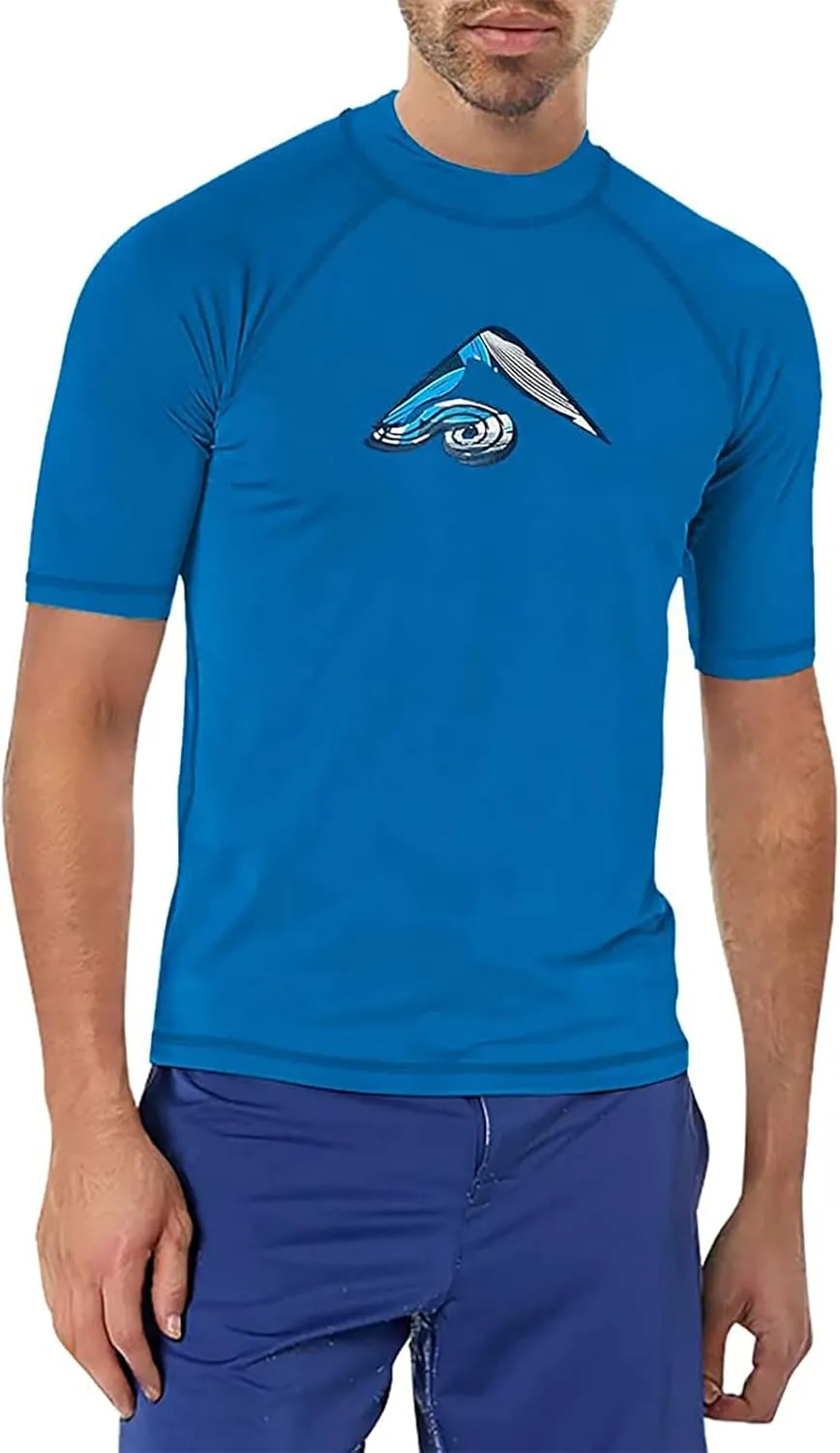 Kanu Surf Mercury Rashguard for Men UPF 50  Sun Protection Swim Shirts Rash Guard for Men