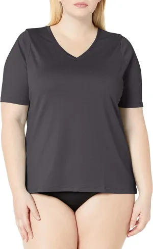 Kanu Surf Women's UPF 50 Short Sleeved Active Swim Shirt Rashguard & Workout Top (Regular & Extended/Big Sizes)