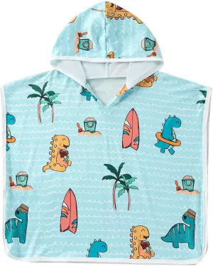 KMBANGI Kids Toddler Baby Girl Boy Beach Cover Ups for Swimsuit Rash Guards Hooded Bath Poncho Towel Cloak 1-6T