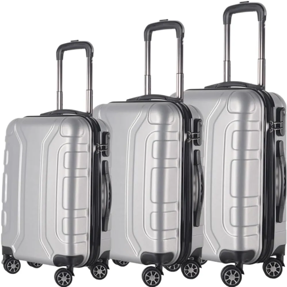 KYUSAR Carry On Luggages Suitcase 3pcs Luggage Sets Wear-Resistance 20/24/28inch Lightweight Suitcase Spinner Wheels Luggage Suitcases (Color : B, Size : 3pcs)