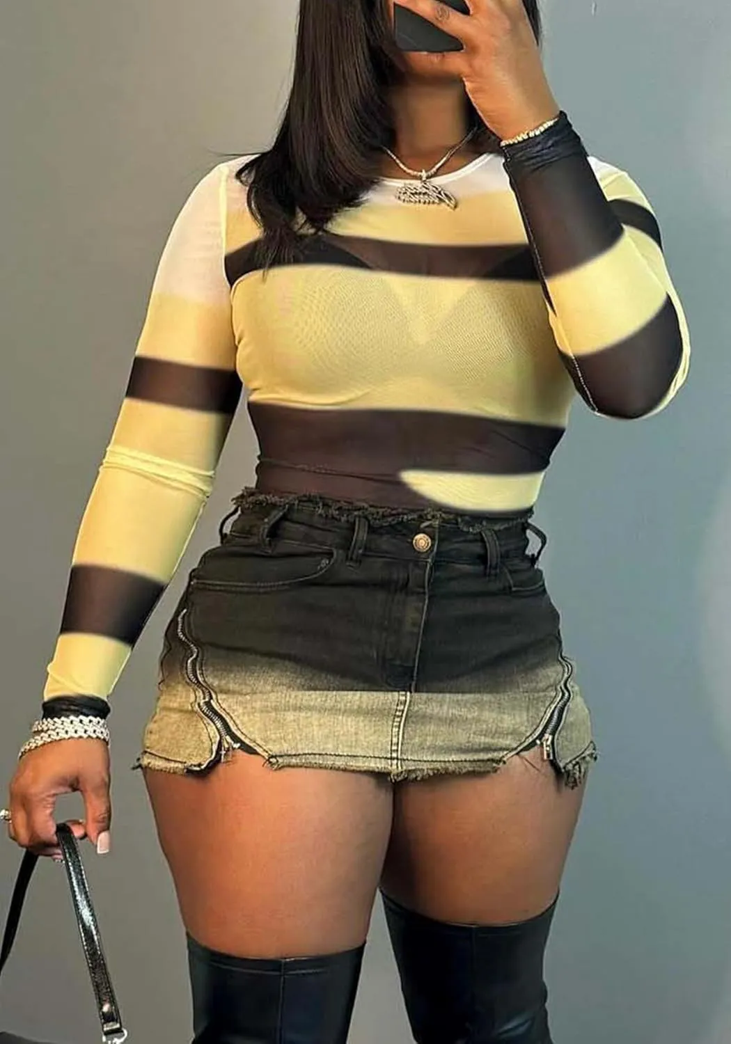 LAJIOJIO Womens Casual Y2K Denim Mini Skirts with Pockets,Sexy Stretchy Distressed High Waisted Short Jean Skorts