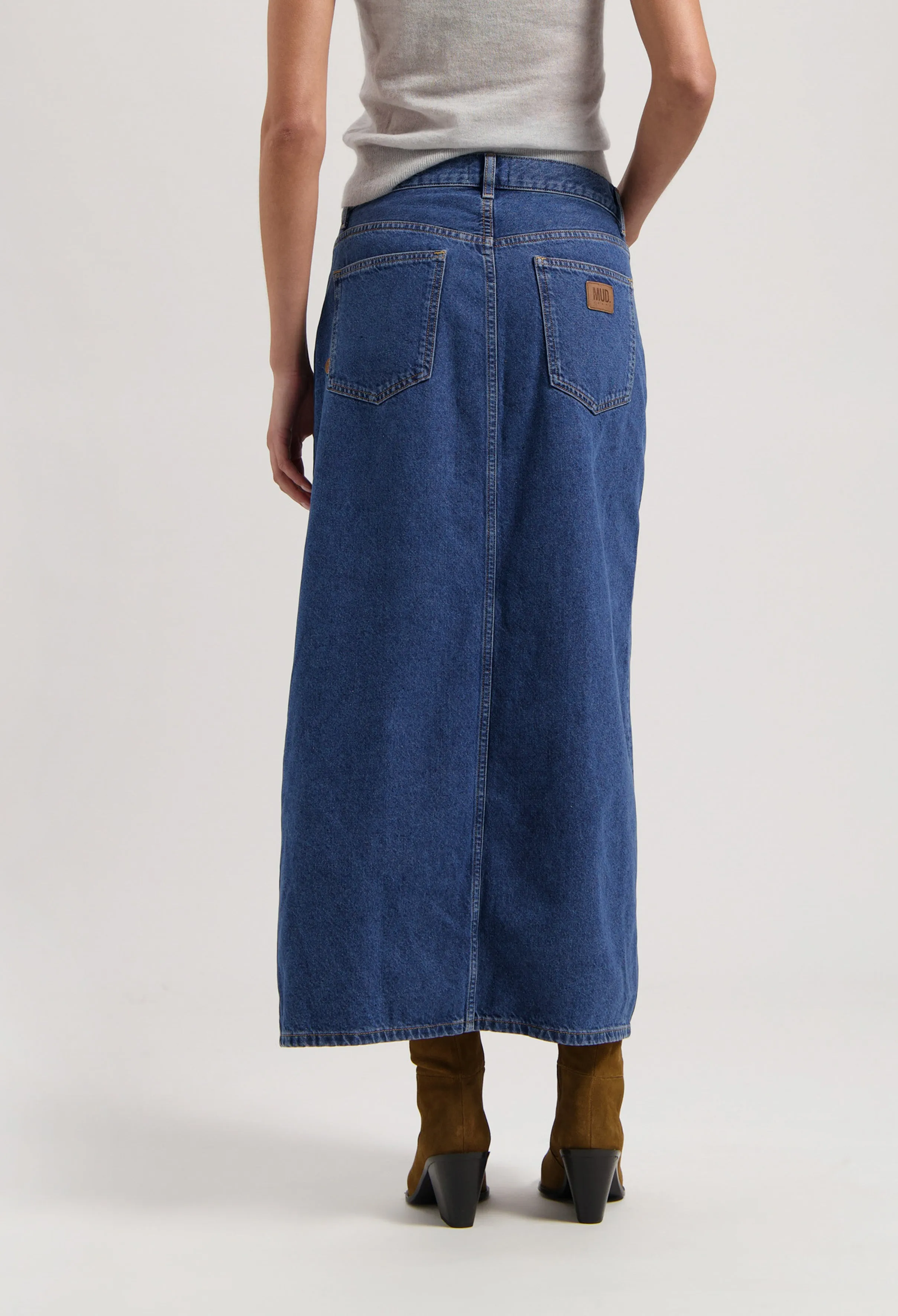 Lena Long Skirt - Medium Stone