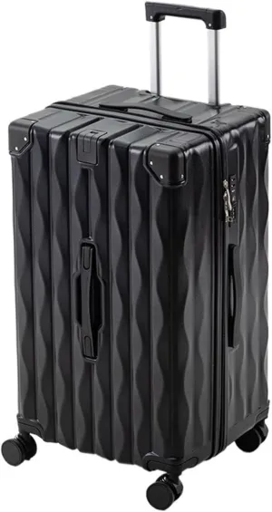 Luggage 24" 26" 28Inch Suitcase Travel Bag Large Capacity Trolley Case PC Multi-function Password Box USB Charging Luggage Suitcase(F,26Inches 650mm)