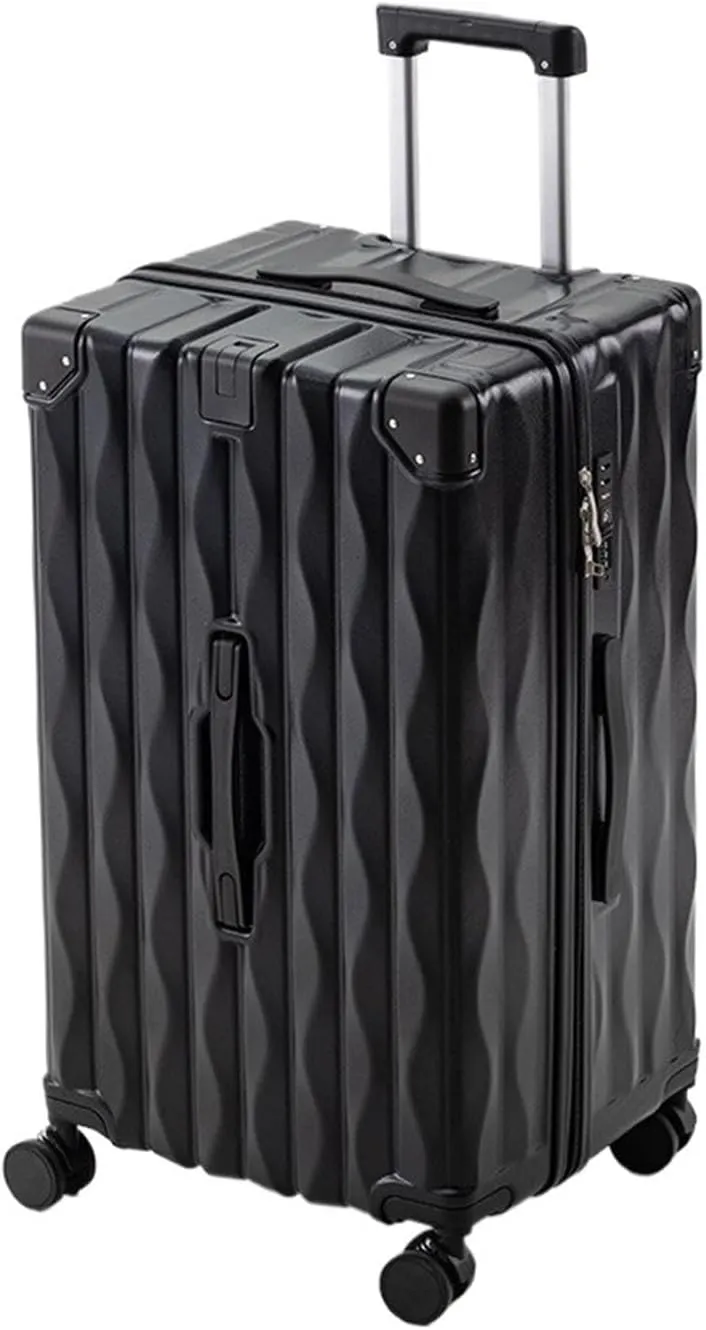 Luggage 24" 26" 28Inch Suitcase Travel Bag Large Capacity Trolley Case PC Multi-function Password Box USB Charging Luggage Suitcase(F,26Inches 650mm)