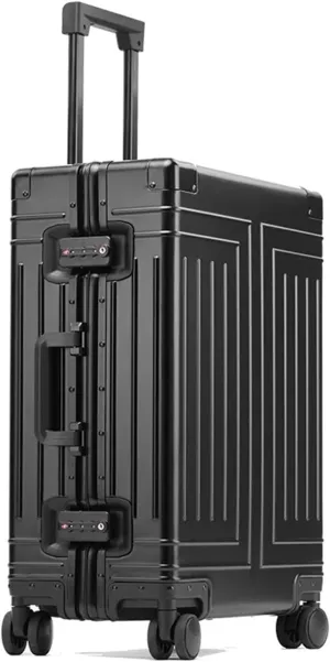 Luggage All-Aluminum Magnesium Alloy Luggage Trolley Case Frame Metal luxury Travel Suitcases Password Universal Wheel Boarding Bag Suitcase(3,20 inch)