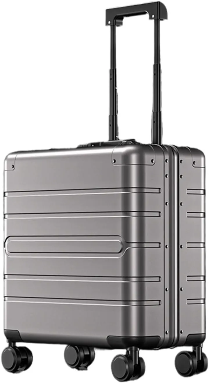 Luggage Carry-on Travel Luggage 18 Inches All Aluminum Magnesium Alloy Trolley Case Small Boarding Box Universal Wheel Suitcase Suitcase(6)